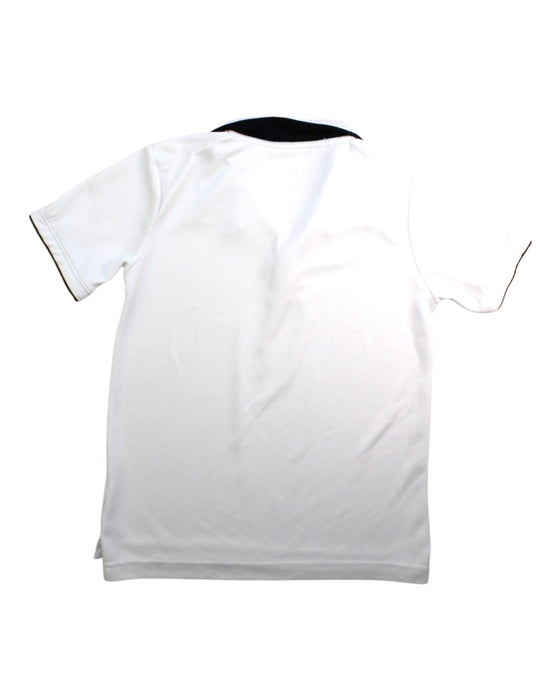 A White Short Sleeve Polos from Nike in size 10Y for boy. (Back View)