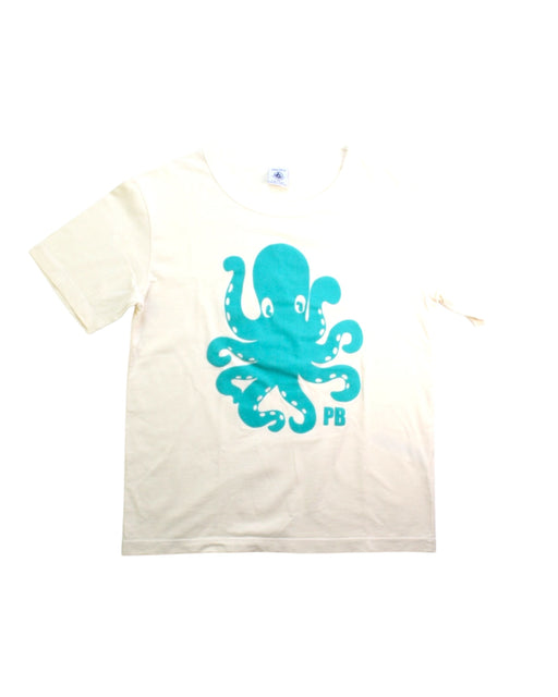 A White Short Sleeve T Shirts from Petit Bateau in size 12Y for neutral. (Front View)