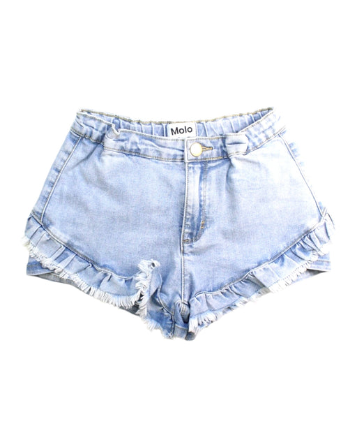 A Blue Shorts from Molo in size 12Y for girl. (Front View)