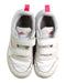 A White Sneakers from Adidas in size 7Y for girl. (Back View)
