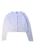 A White Cardigans from Petit Bateau in size 8Y for girl. (Front View)