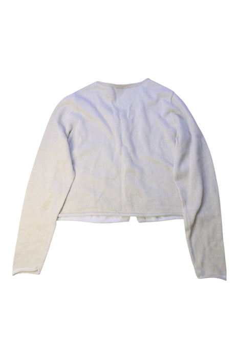 A Ivory Cardigans from Petit Bateau in size 8Y for girl. (Back View)