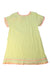 A Yellow Short Sleeve Dresses from Sunuva in size 7Y for girl. (Back View)