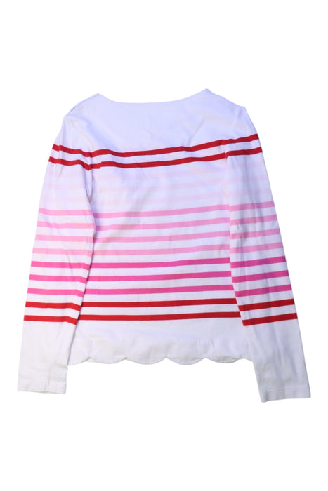 A Red Long Sleeve Tops from Jacadi in size 10Y for girl. (Back View)