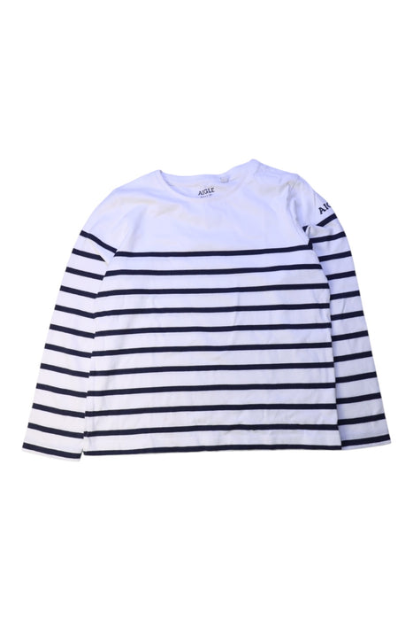 A White Long Sleeve T Shirts from Aigle in size 8Y for boy. (Front View)