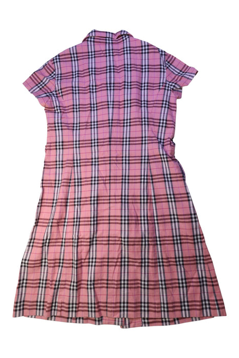 A Pink Short Sleeve Dresses from Burberry in size 12Y for girl. (Back View)
