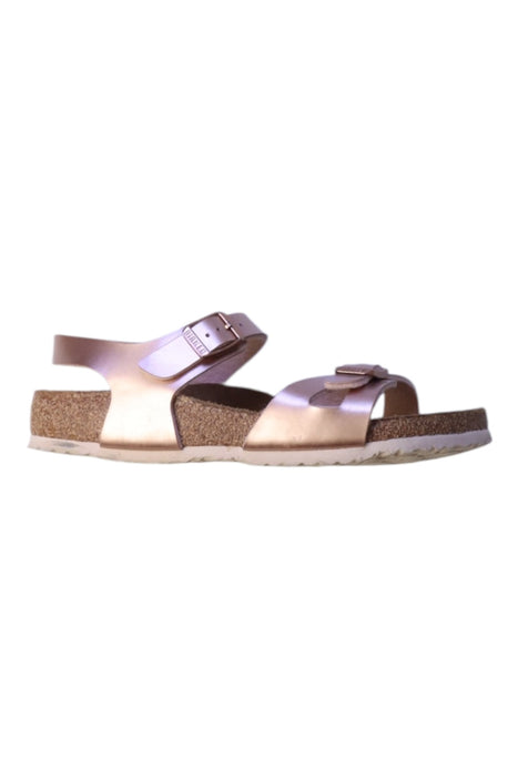 A Metallic Sandals from Birkenstock in size 10Y for girl. (Front View)