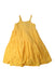 A Yellow Sleeveless Dresses from Seed in size 5T for girl. (Front View)