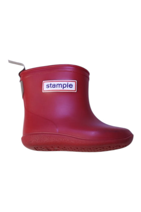 A Red Rain Boots from Stample in size 18-24M for neutral. (Front View)