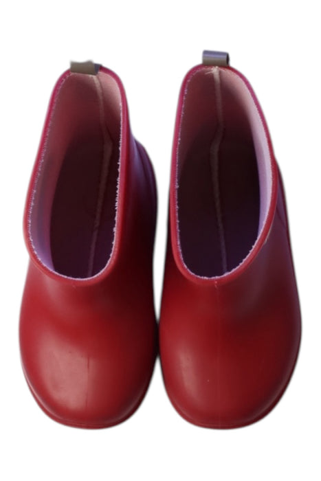 A Red Rain Boots from Stample in size 18-24M for neutral. (Back View)