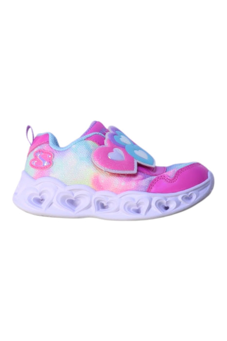 A Multicolour Sneakers from Skechers in size 3T for girl. (Front View)