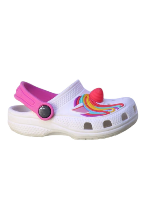 A Multicolour Slip Ons from Crocs in size 3T for girl. (Front View)