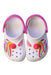 A Multicolour Slip Ons from Crocs in size 3T for girl. (Back View)