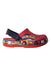 A Red Slip Ons from Crocs in size 3T for boy. (Front View)