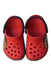 A Red Slip Ons from Crocs in size 3T for boy. (Back View)