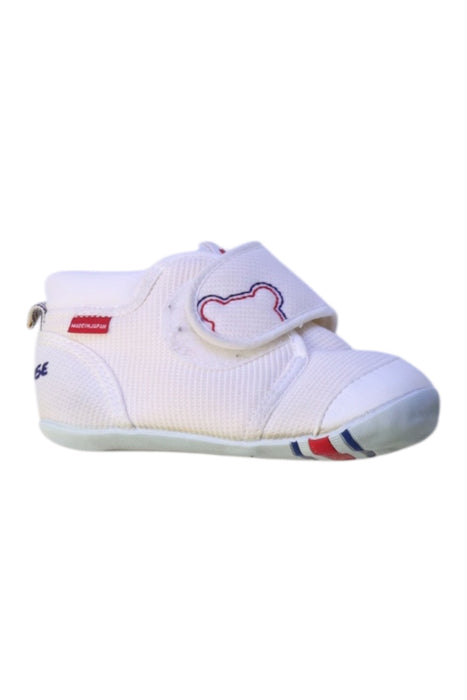 A White Booties from Miki House in size 18-24M for boy. (Front View)