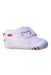 A White Booties from Miki House in size 18-24M for boy. (Front View)