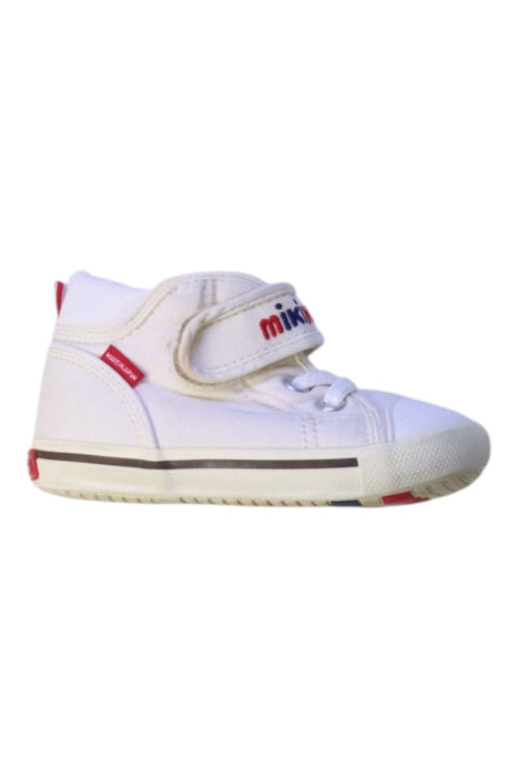 A White Sneakers from Miki House in size 18-24M for boy. (Front View)