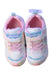 A Pink Sneakers from Moonstar in size 3T for girl. (Back View)