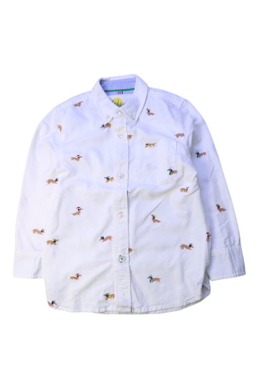 A White Long Sleeve Shirts from Boden in size 5T for boy. (Front View)