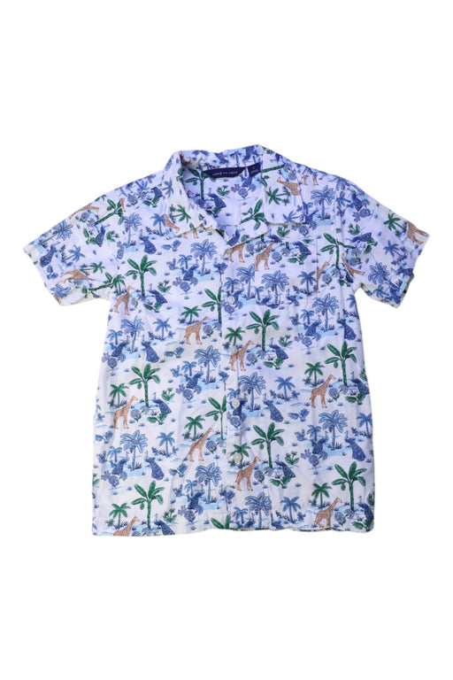 A White Short Sleeve Shirts from Janie & Jack in size 6T for boy. (Front View)