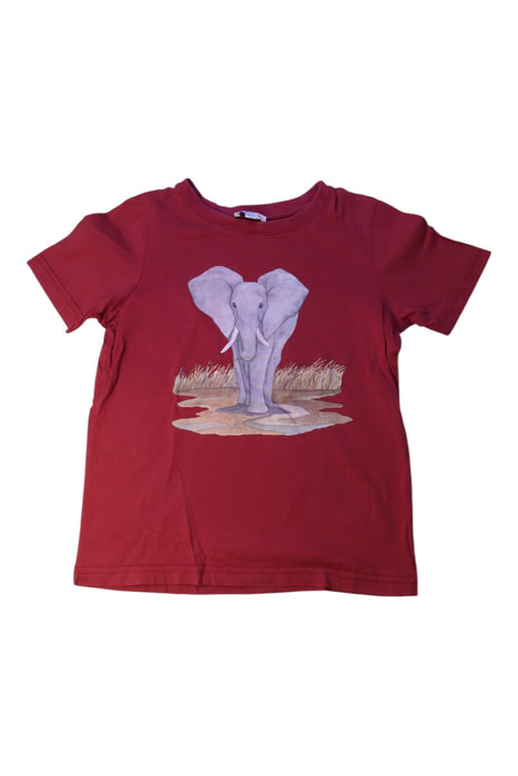 A Red Short Sleeve T Shirts from Jared.M in size 5T for boy. (Front View)