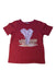 A Red Short Sleeve T Shirts from Jared.M in size 5T for boy. (Front View)