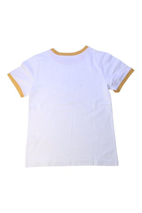 A White Short Sleeve T Shirts from Janie & Jack in size 6T for boy. (Back View)