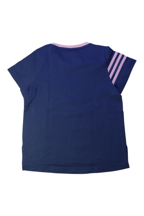 A Navy Active Tops from Adidas in size 7Y for girl. (Back View)