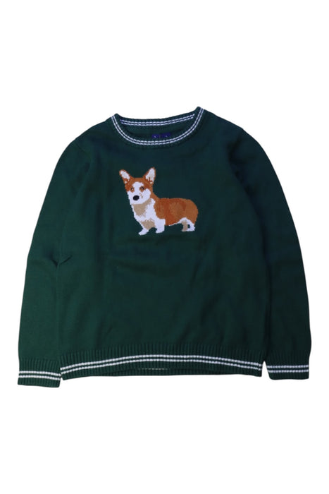 A Green Knit Sweaters from Janie & Jack in size 5T for boy. (Front View)