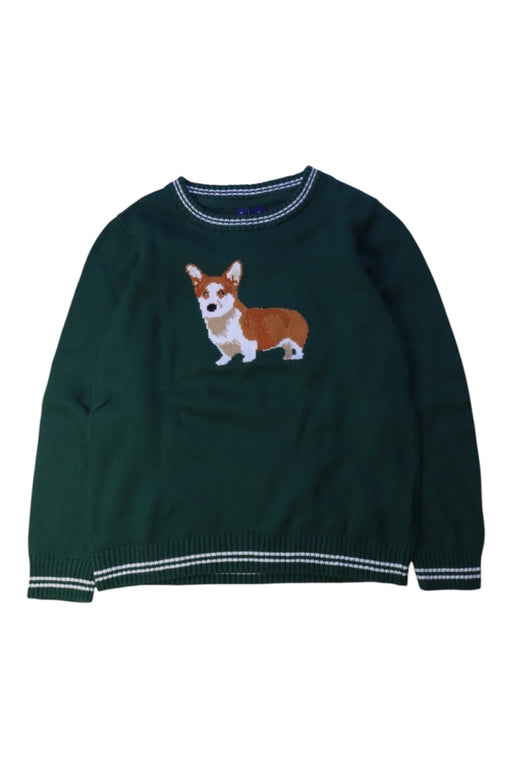 A Green Knit Sweaters from Janie & Jack in size 5T for boy. (Front View)