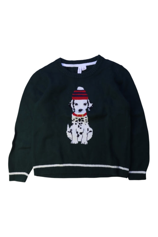 A Green Knit Sweaters from Janie & Jack in size 5T for boy. (Front View)
