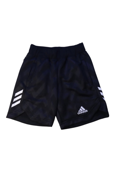 A Black Active Shorts from Adidas in size 5T for boy. (Front View)