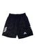 A Black Active Shorts from Adidas in size 5T for boy. (Front View)