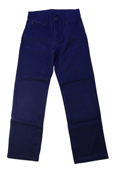 A Blue Casual Pants from Janie & Jack in size 7Y for boy. (Front View)