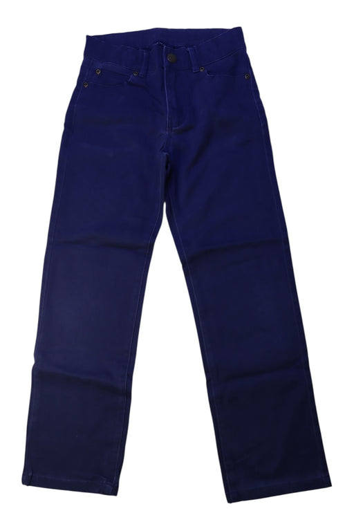 A Blue Casual Pants from Janie & Jack in size 7Y for boy. (Front View)