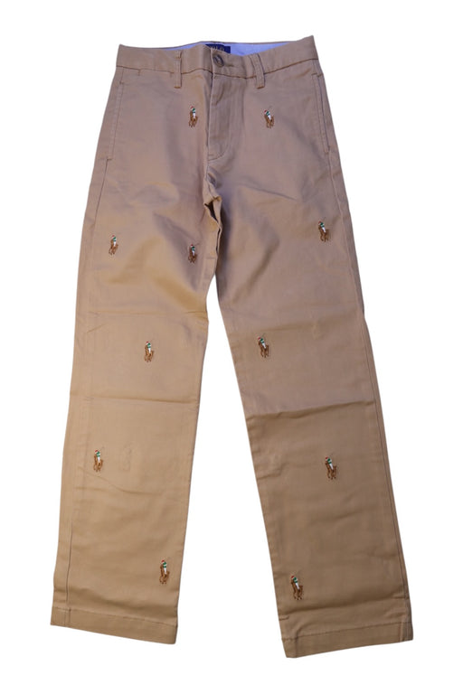 A Beige Casual Pants from Polo Ralph Lauren in size 7Y for boy. (Front View)