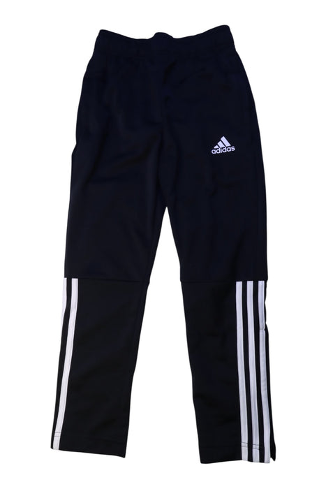 A Black Active Pants from Adidas in size 7Y for boy. (Front View)