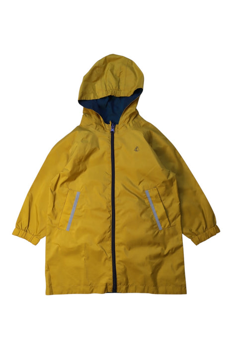 A Yellow Coats from Petit Bateau in size 3T for boy. (Front View)