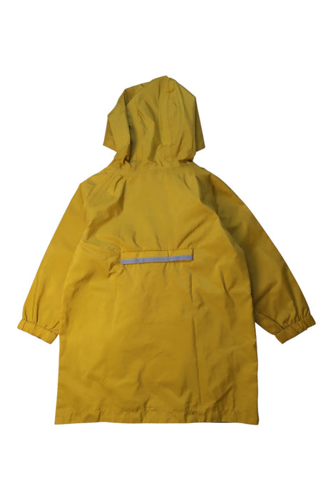 A Yellow Coats from Petit Bateau in size 3T for boy. (Back View)
