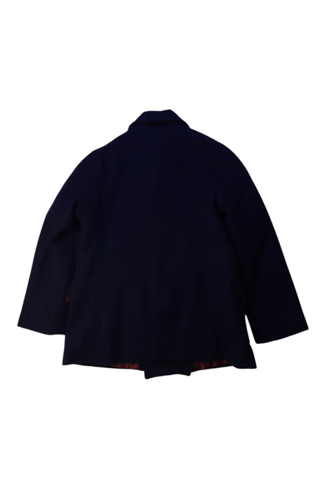 A Navy Coats from Trotters in size 5T for boy. (Back View)