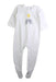 A White Onesies from purebaby in size 6-12M for boy. (Front View)