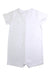 A White Short Sleeve Rompers from The Little White Company in size 18-24M for boy. (Back View)