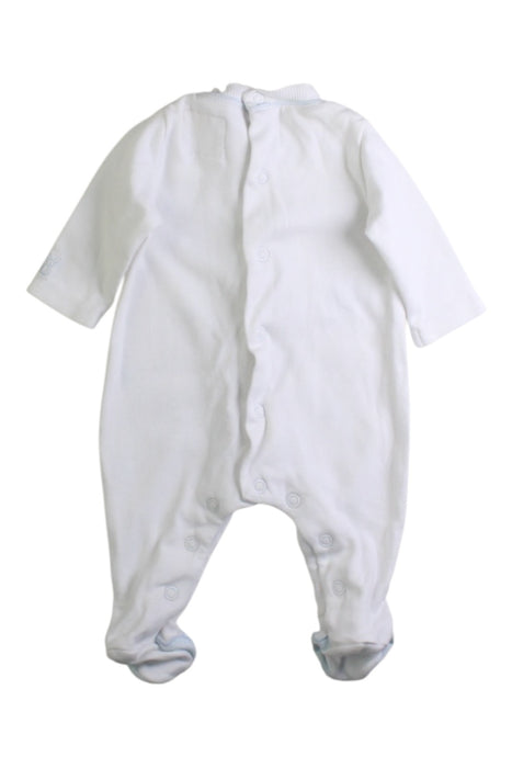 A White Long Sleeve Rompers from Emile et Rose in size Newborn for boy. (Back View)