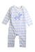 A Blue Long Sleeve Rompers from Seed in size 0-3M for boy. (Front View)
