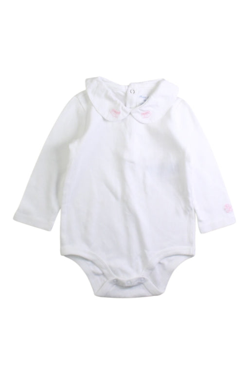 A White Long Sleeve Bodysuits from Ralph Lauren in size 3-6M for girl. (Front View)