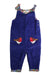 A Blue Long Overalls from Boden in size 12-18M for girl. (Front View)