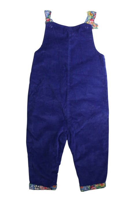 A Blue Long Overalls from Boden in size 12-18M for girl. (Back View)
