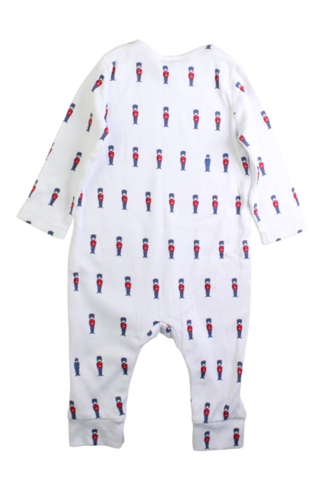 A White Onesies from The Little White Company in size 6-12M for boy. (Back View)