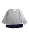A Grey Long Sleeve Tops from Crewcuts in size 6T for girl. (Front View)